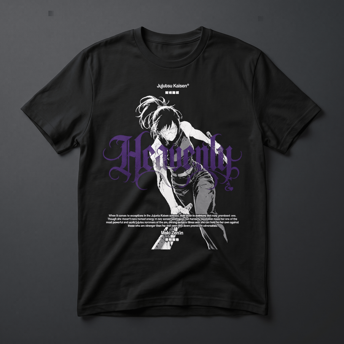 Playera Maki Zenin - Jujutsu Kaisen Diseño 4 - Kiracases by Pulso creativo