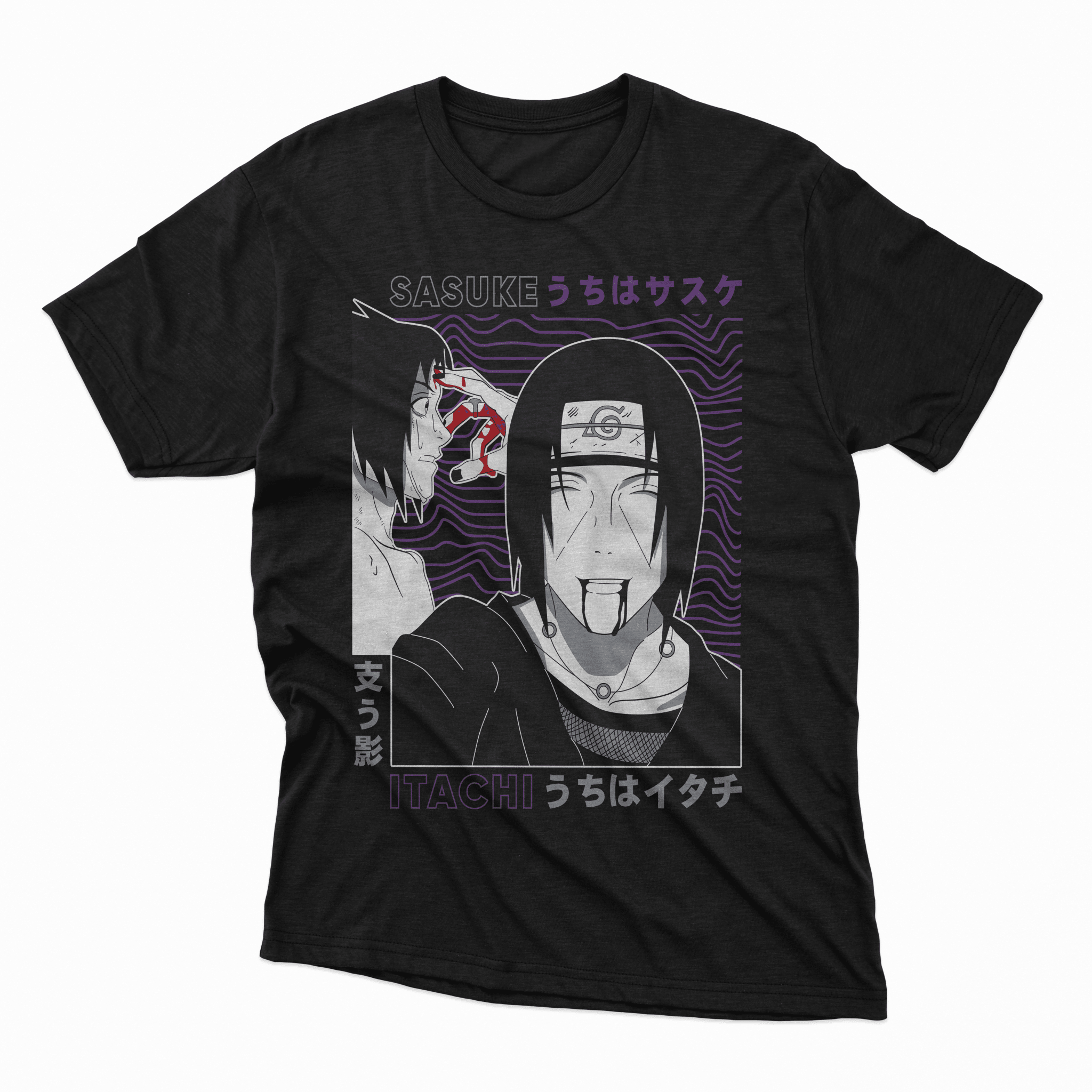 Playera Sasuke x Itachi - D1 (Corte Regular) - Kiracases by Pulso creativo
