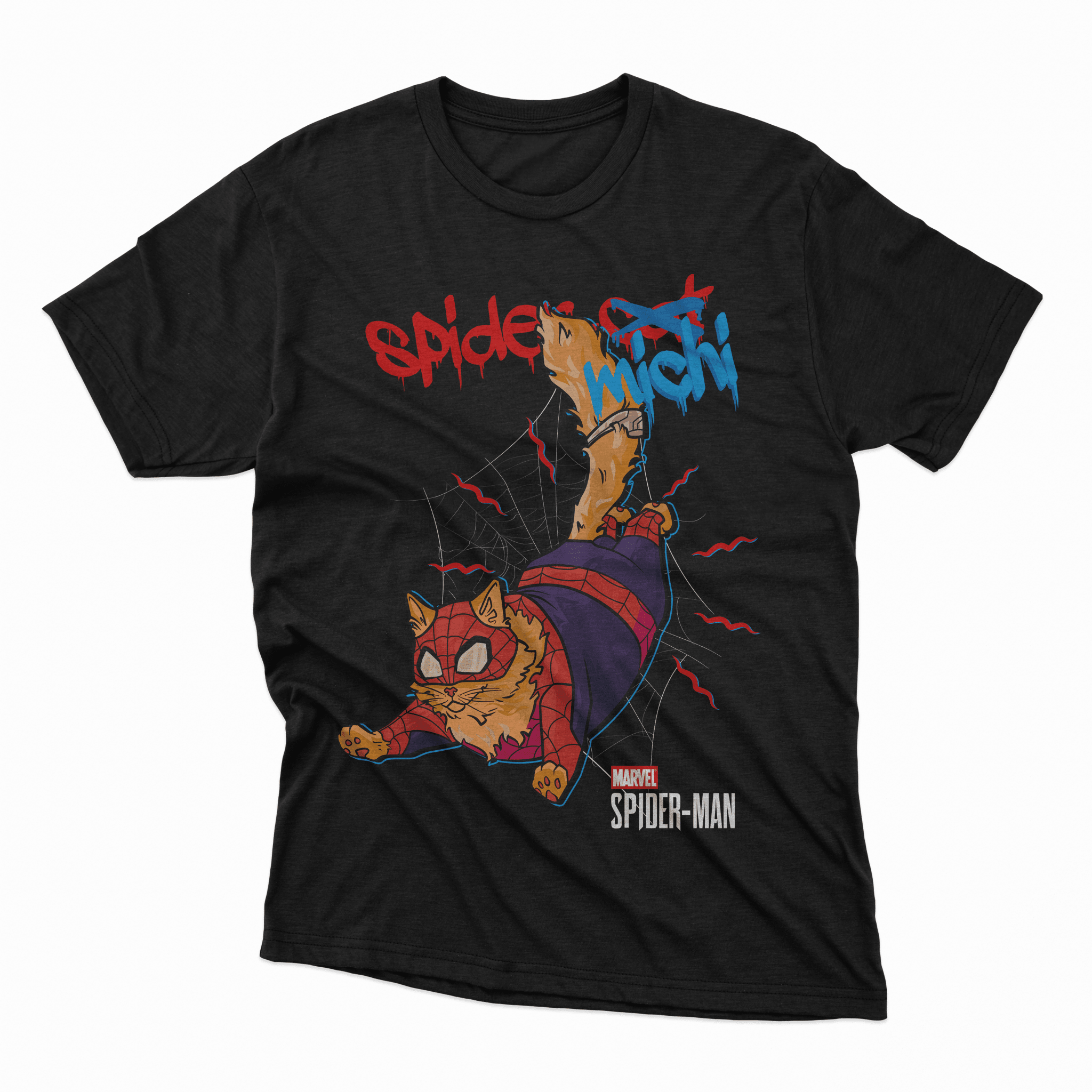 Playera Spider Michi - D1 (Corte Regular) - Kiracases by Pulso creativo