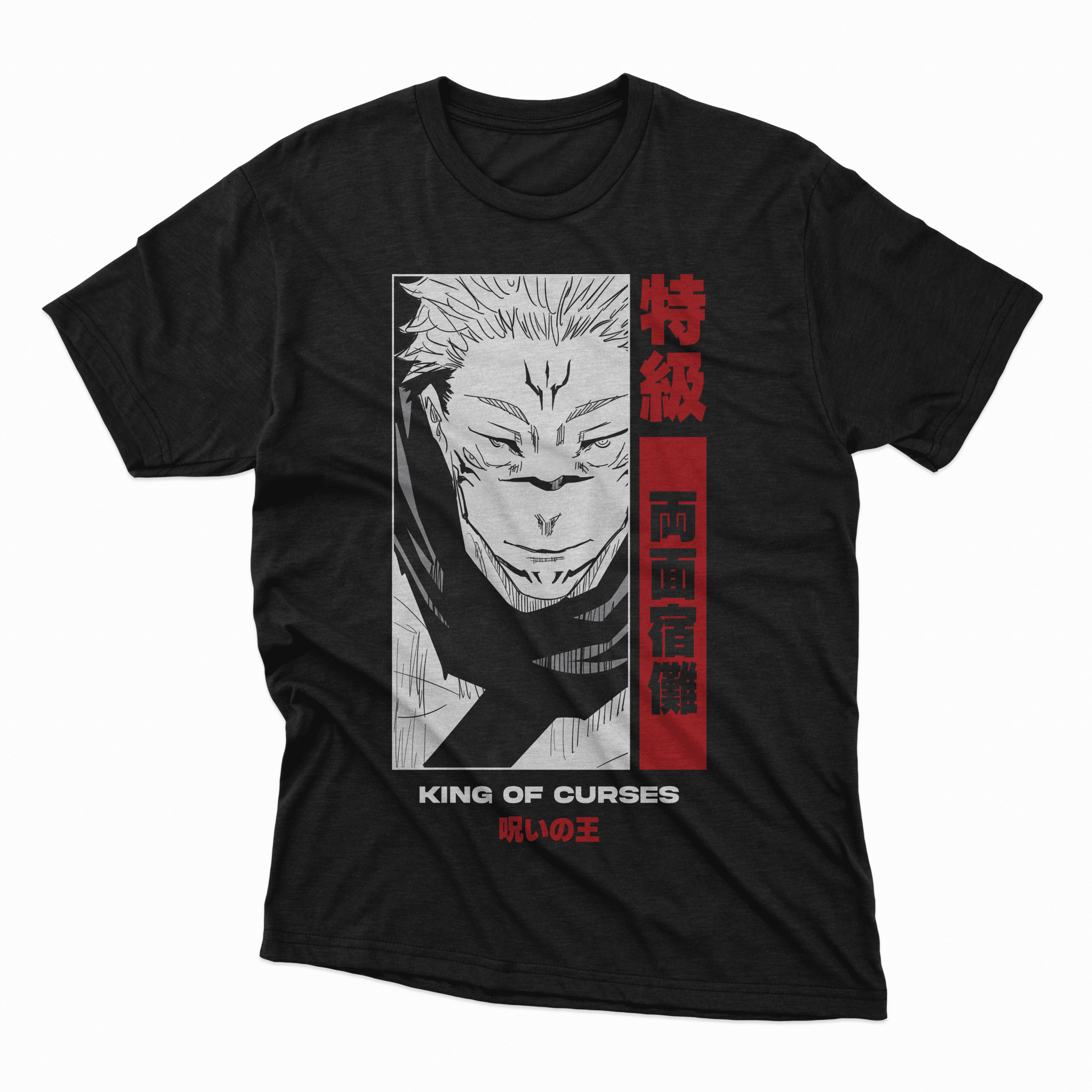 Playera Sukuna - D4 Corte Regular - Kiracases by Pulso creativo