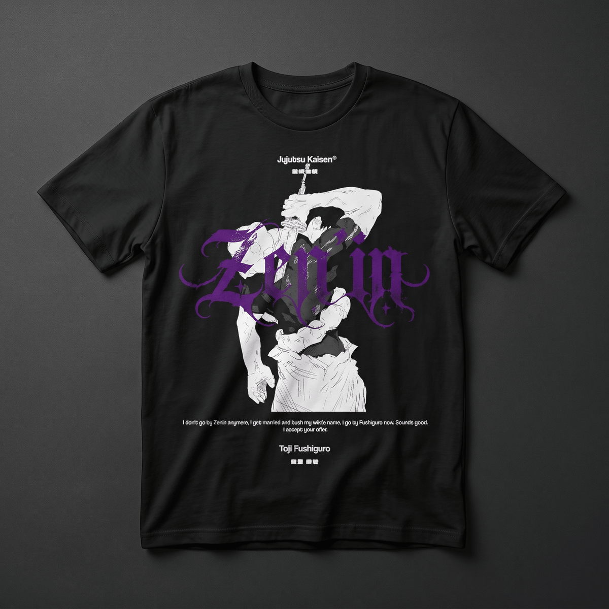 Playera Toji Fushiguro - Jujutsu Kaisen Diseño 2 - Kiracases by Pulso creativo