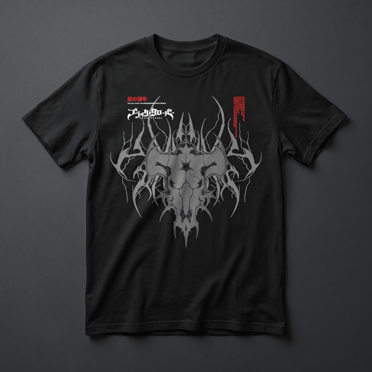 Playera Toros Negros - Black Clover - Kiracases by Pulso creativo
