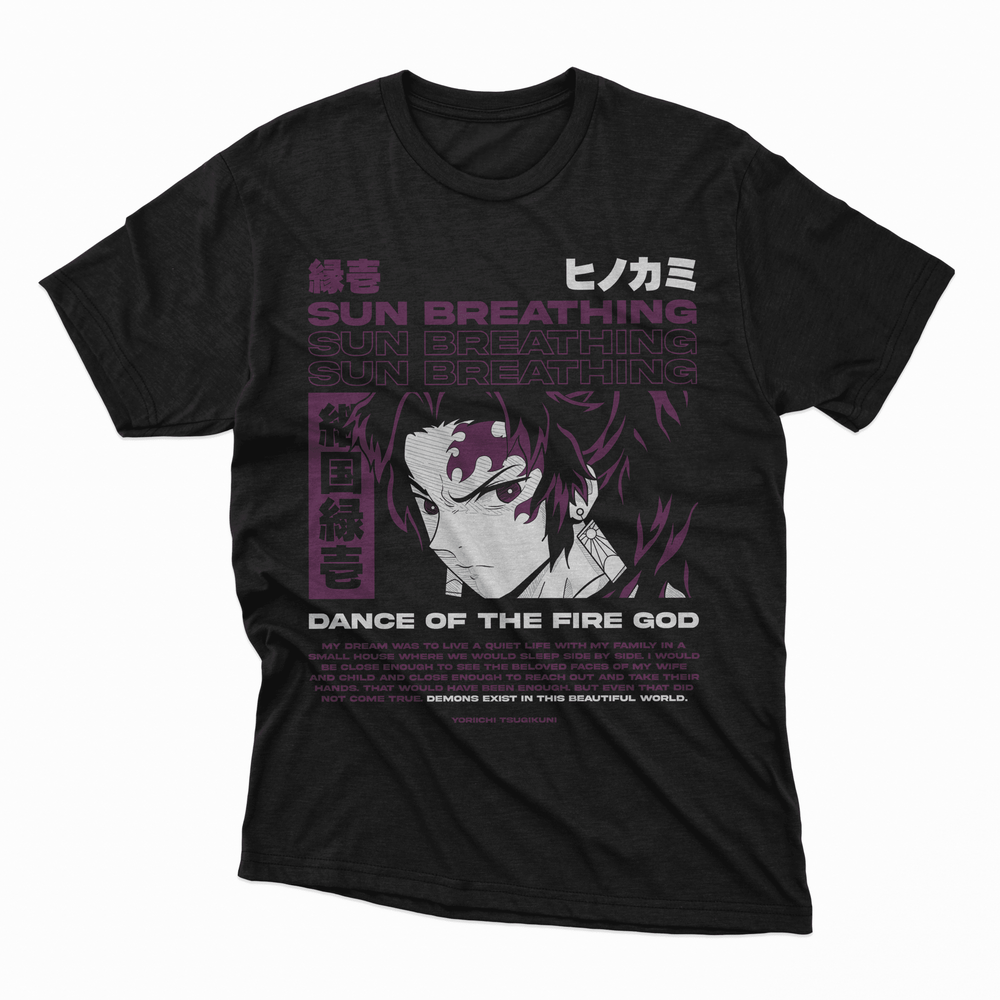 Playera Yoriichi Tsugikuni - D1 Corte Regular - Kiracases by Pulso creativo