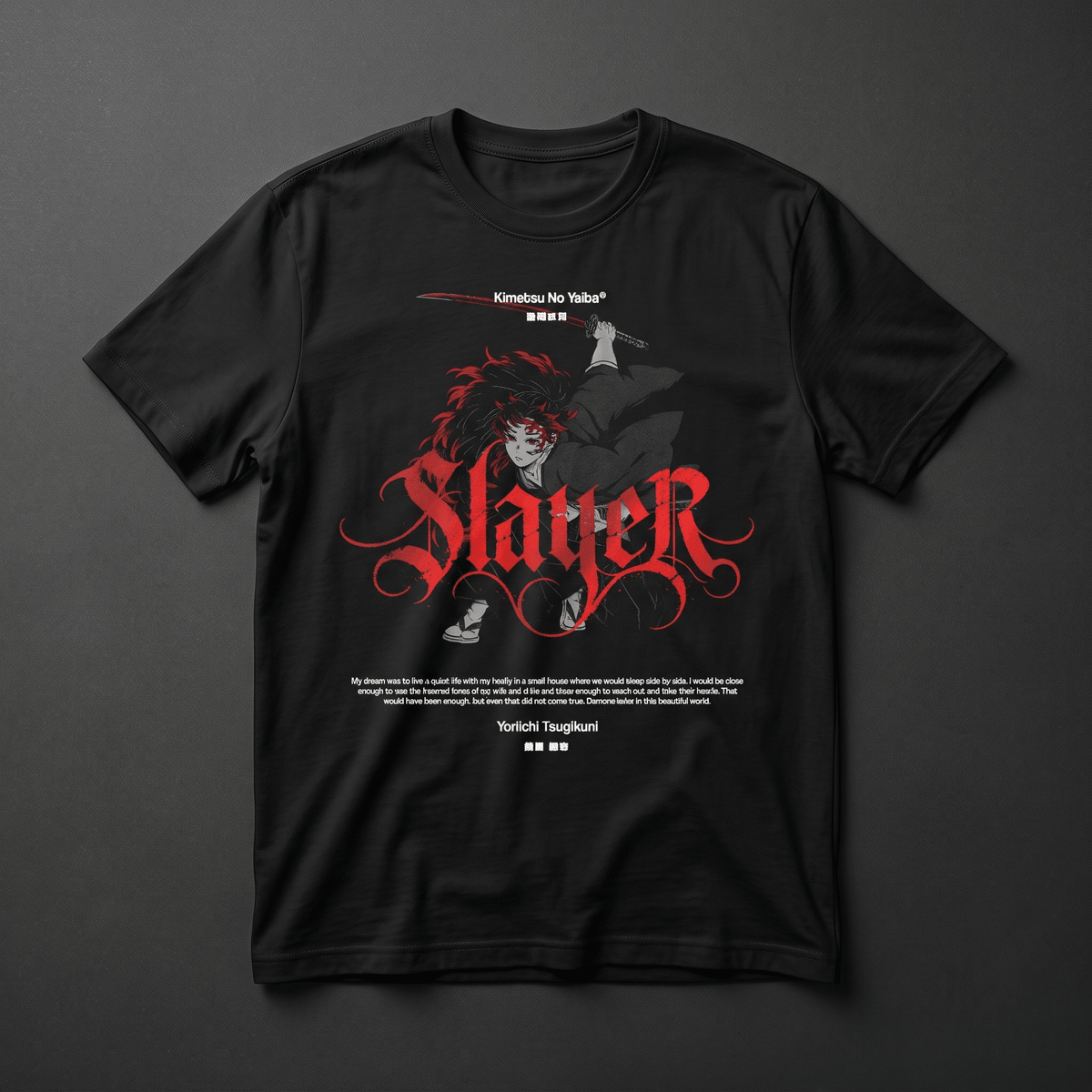 Playera Yoriichi Tsugikuni - Demon Slayer Diseño 4 - Kiracases by Pulso creativo
