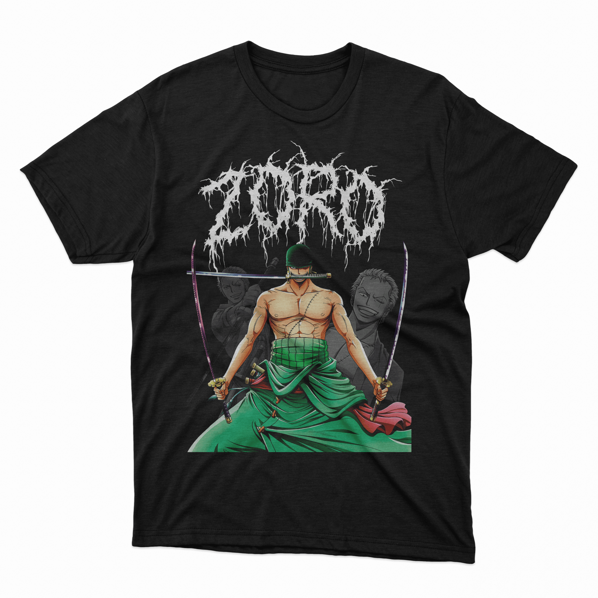 Playera zoro - One Piece Corte Regular - Kiracases by Pulso creativo