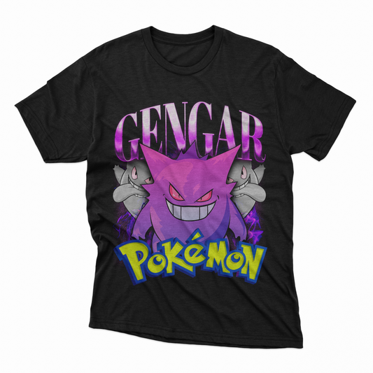 Playera Gengar - D1 (Corte Overzise y Corte Regular)