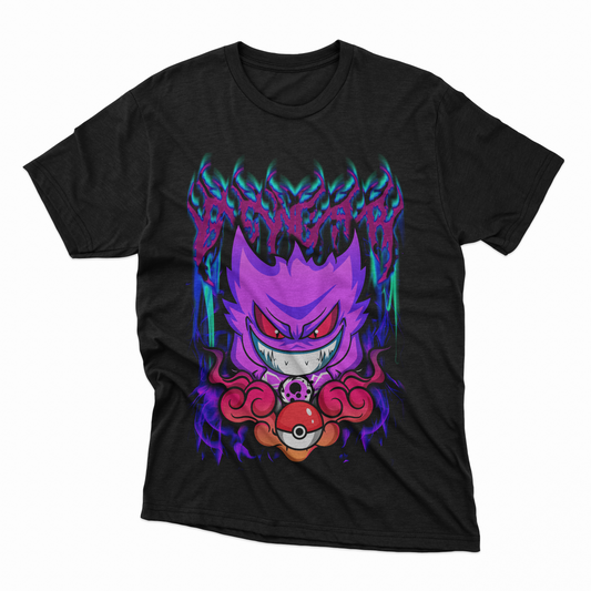 Playera Gengar - D2 (Corte Overzise y Corte Regular)