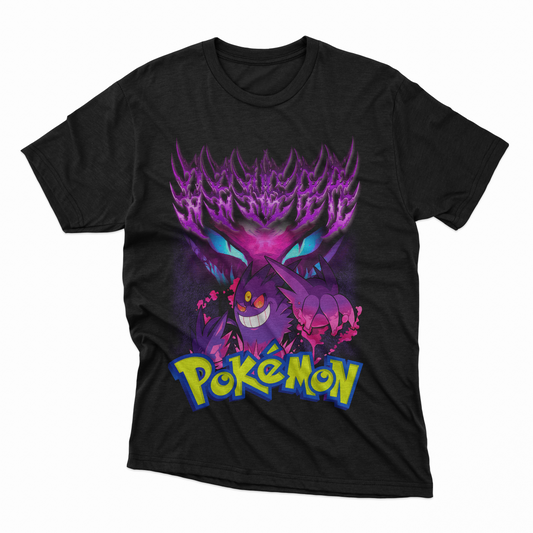 Playera Gengar - D3 (Corte Overzise y Corte Regular)