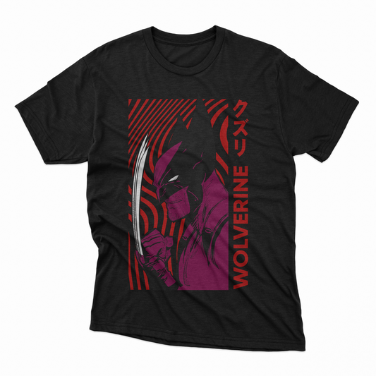 Playera Wolverine - D1 (Corte Overzise y Corte Regular)