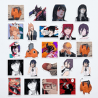 Set 40 Stickers Chainsaw Man - Denji, Power, Makima, Pochita y más | Envío Gratis - Kiracases by Pulso creativo