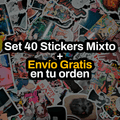 Set 40 Stickers Mixto + Envío Gratis en tu orden - Kiracases by Pulso creativo