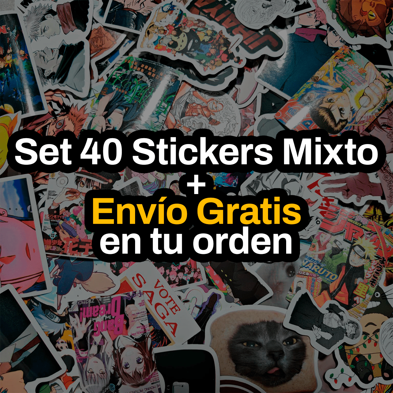 Set 40 Stickers Mixto + Envío Gratis en tu orden - Kiracases by Pulso creativo