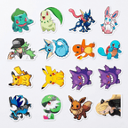 Set 40 Stickers Pokémon - Pikachu, Charizard, Eevee y más | Envío Gratis - Kiracases by Pulso creativo